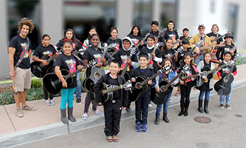 Photo of Guitars Not Guns class